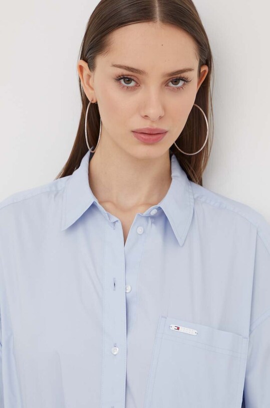 Tommy Jeans cămașă albastru DW0DW17356