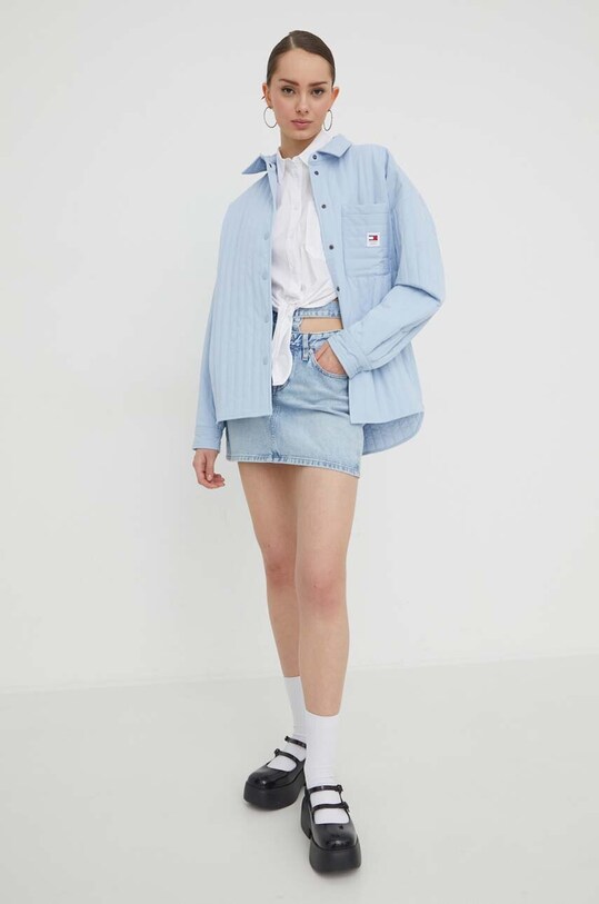 Košile Tommy Jeans DW0DW17520 bílá AW24