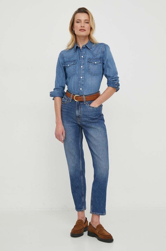 Polo Ralph Lauren koszula jeansowa 211890115 niebieski SS24