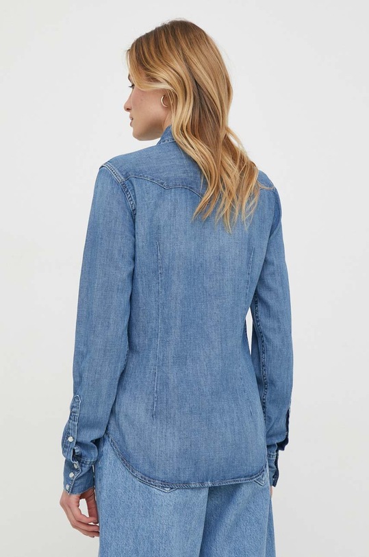 Odzież Polo Ralph Lauren koszula jeansowa 211890115 niebieski