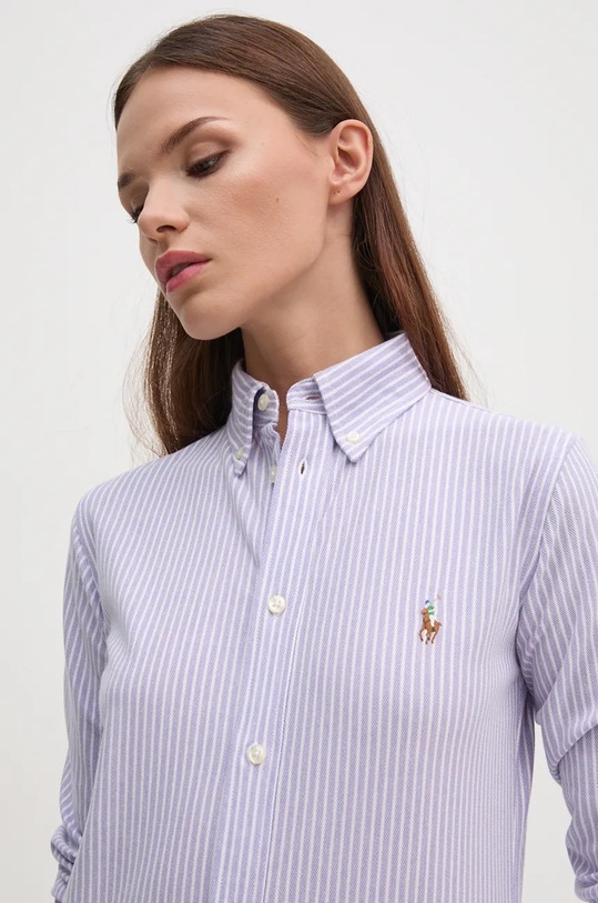 Bavlněná košile Polo Ralph Lauren růžová 211910131