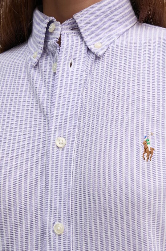 Бавовняна сорочка Polo Ralph Lauren 211910131 рожевий