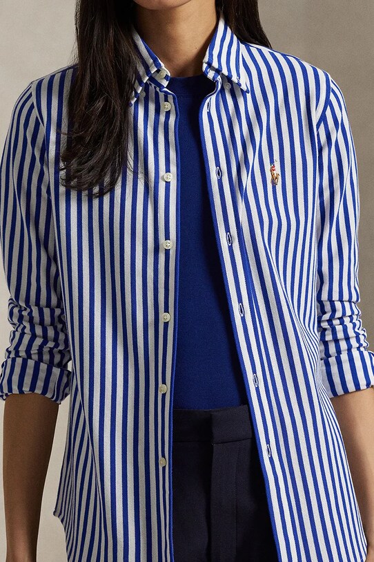 Βαμβακερό πουκάμισο Polo Ralph Lauren μπλε 211910131