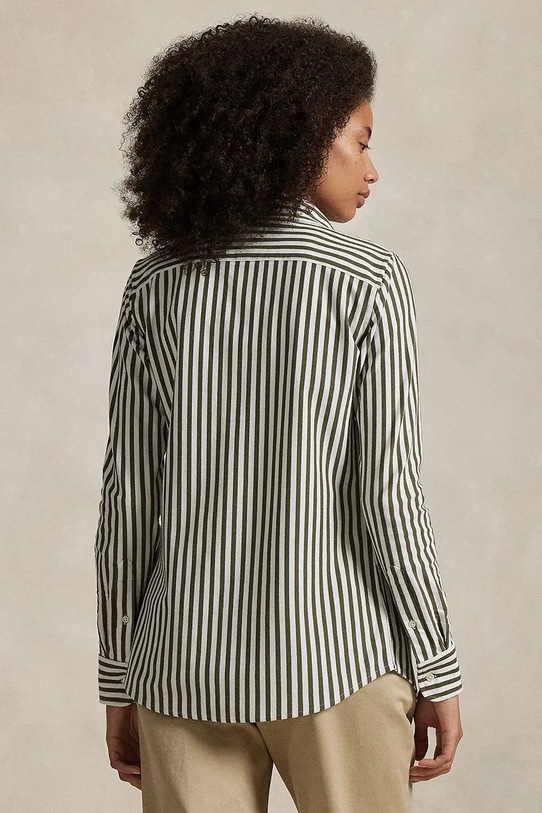 Polo Ralph Lauren koszula bawełniana 211910131 zielony SS25