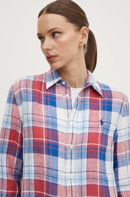 Polo Ralph Lauren koszula lniana czerwony 211920926