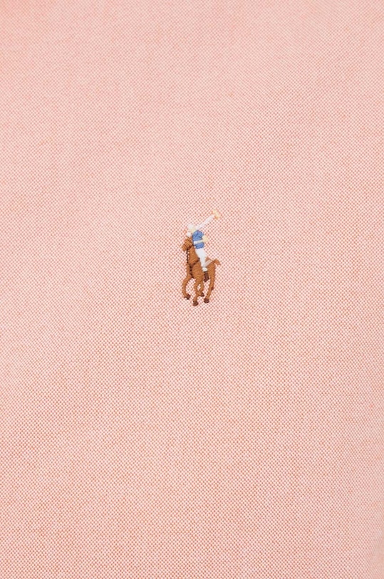 Βαμβακερό πουκάμισο Polo Ralph Lauren 211931064 ροζ SS24