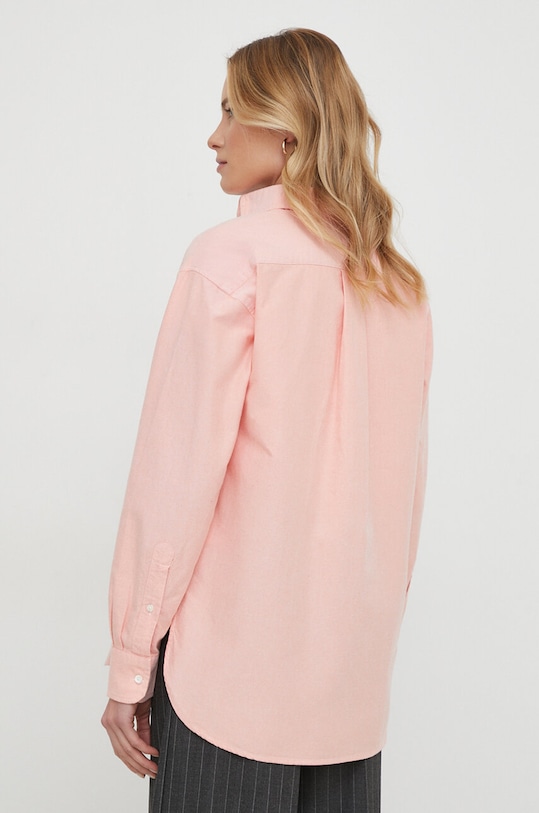 Βαμβακερό πουκάμισο Polo Ralph Lauren ροζ 211931064