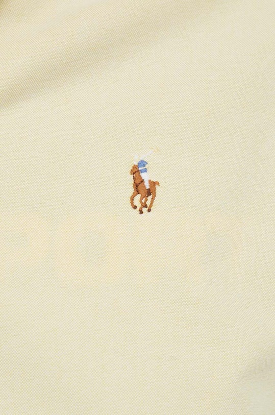 Βαμβακερό πουκάμισο Polo Ralph Lauren 211931064 κίτρινο SS24