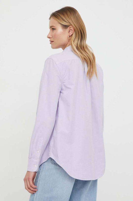 Odzież Polo Ralph Lauren koszula bawełniana 211932521 fioletowy
