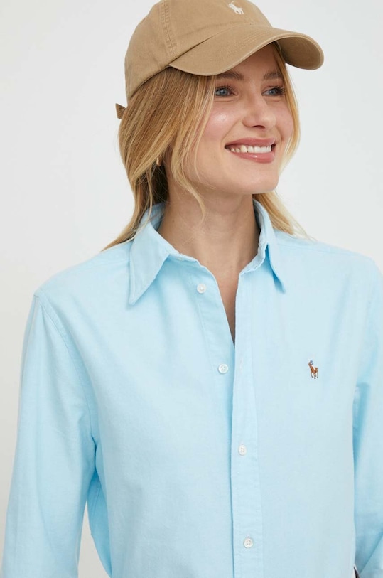 Polo Ralph Lauren koszula bawełniana niebieski 211932521