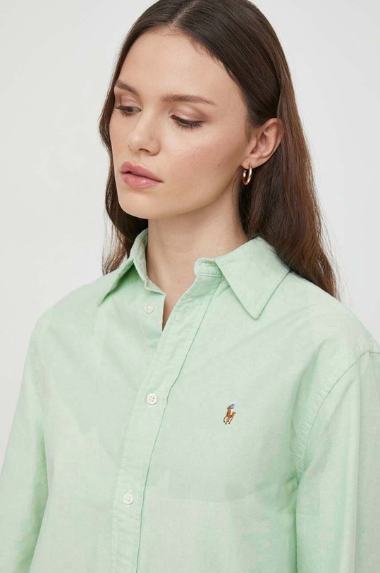 Polo Ralph Lauren koszula bawełniana zielony 211932521