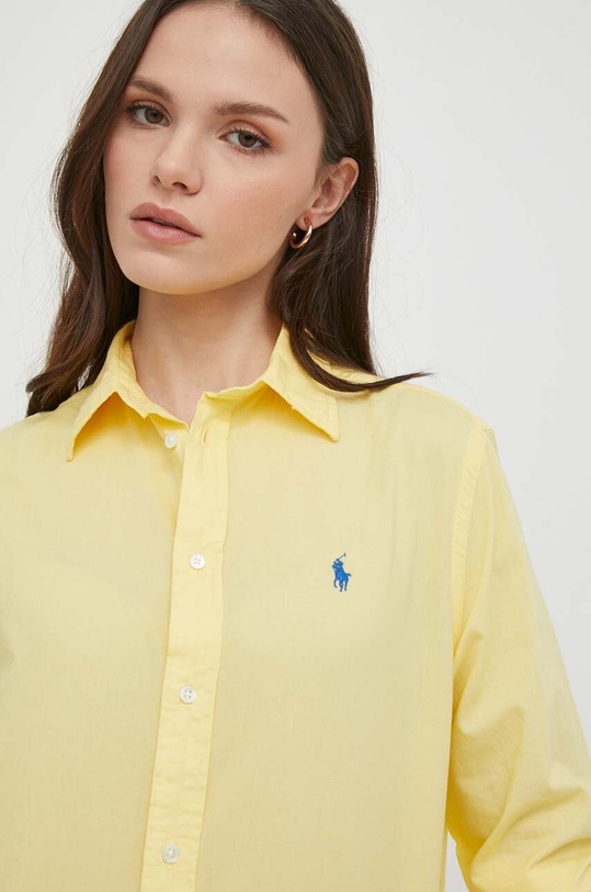 Polo Ralph Lauren camicia in cotone giallo 211932522