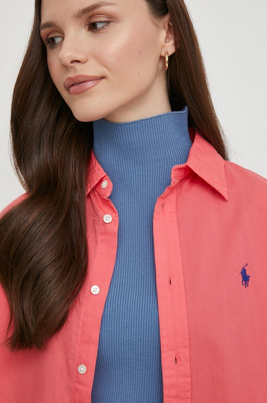 Бавовняна сорочка Polo Ralph Lauren 211932522 червоний AW24
