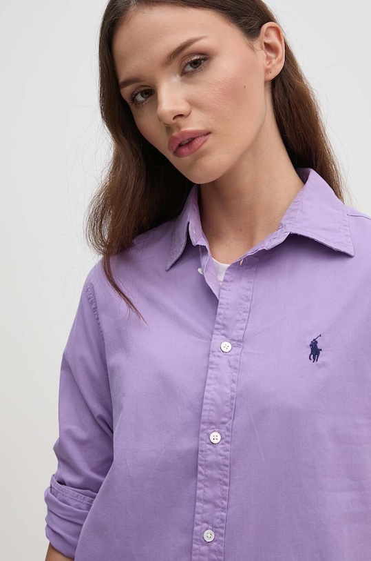 Polo Ralph Lauren koszula bawełniana fioletowy 211932522