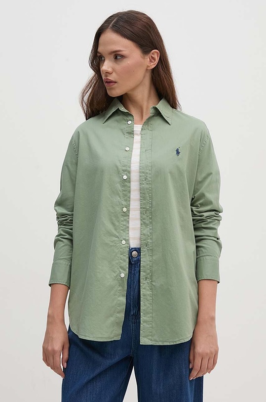 Polo Ralph Lauren koszula bawełniana bawełna zielony 211932522