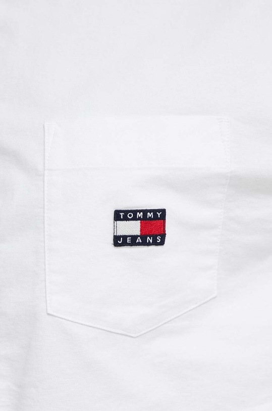 Tommy Jeans koszula bawełniana DW0DW17345 biały