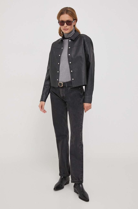 Calvin Klein Jeans cămașă J20J223240 negru SS24