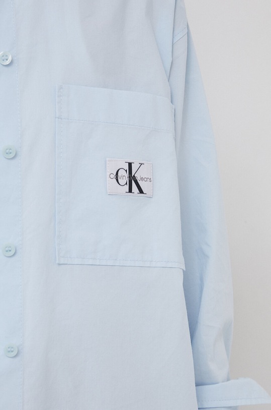 Calvin Klein Jeans koszula bawełniana J20J222610 niebieski