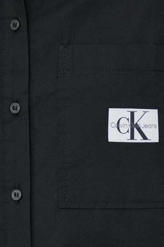 Bombažna srajca Calvin Klein Jeans J20J222614 črna