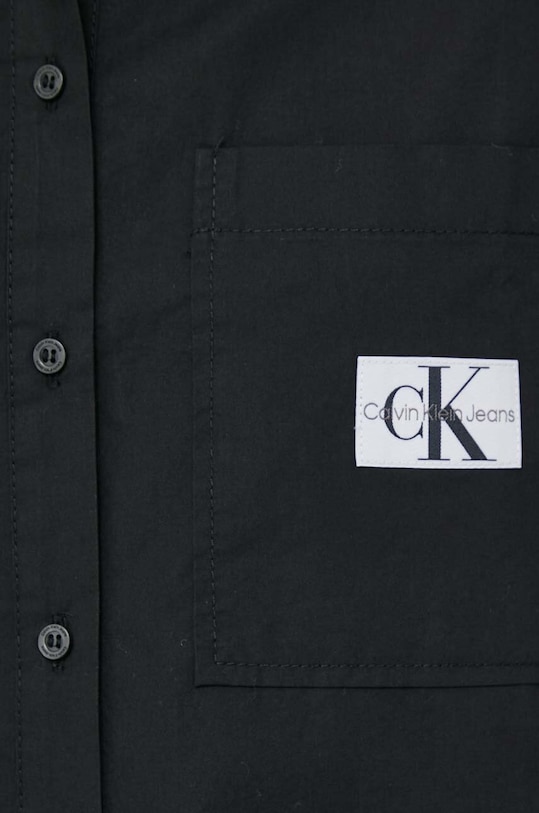 Bombažna srajca Calvin Klein Jeans J20J222614 črna