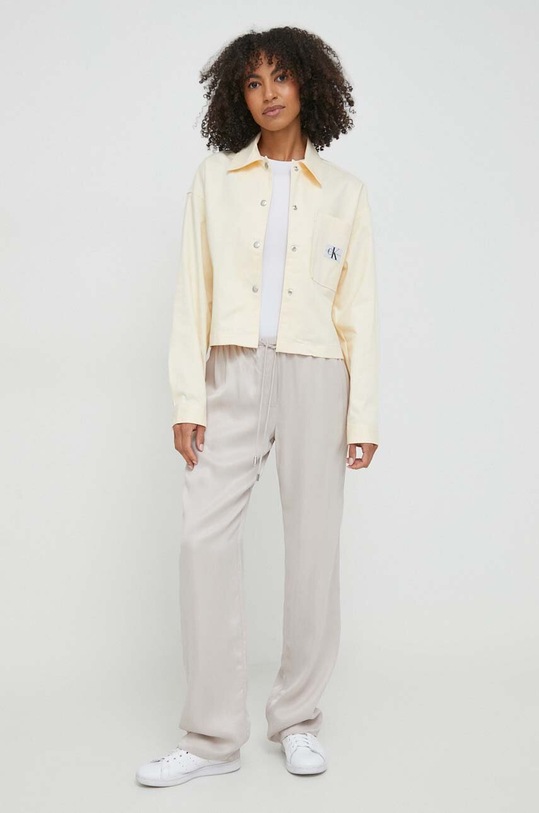 Calvin Klein Jeans koszula J20J223241 żółty SS24