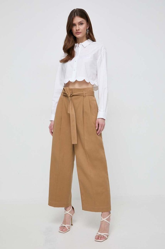 Twinset koszula bawełniana 241TP2081 biały SS24