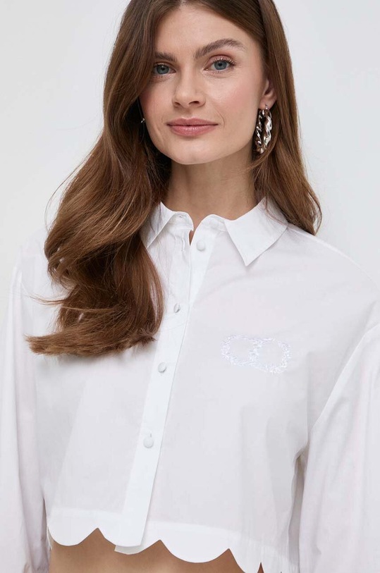 Twinset koszula bawełniana biały 241TP2081