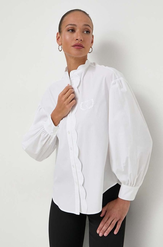 Twinset koszula bawełniana bawełna biały 241TP2080
