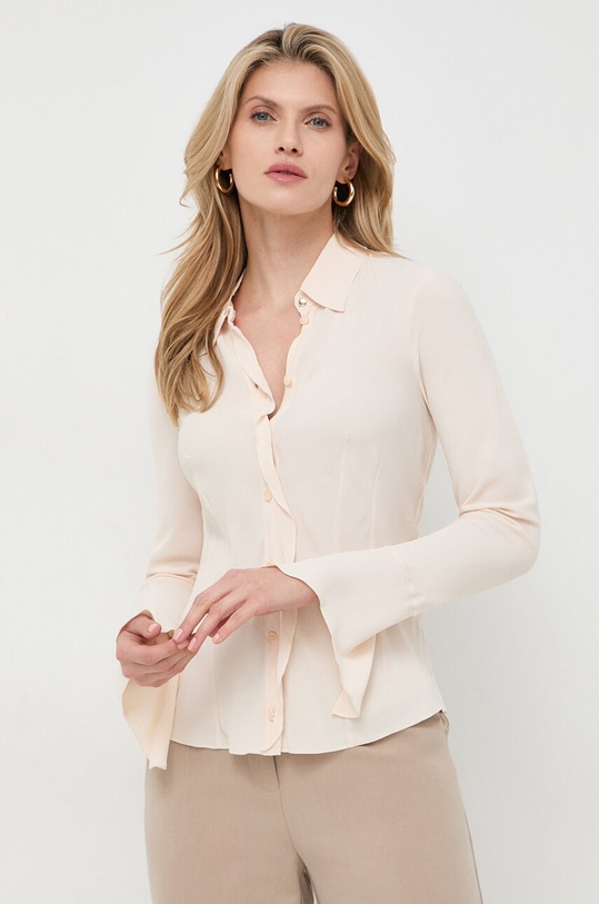 Patrizia Pepe koszula klasyczny beżowy 8C0682.A8I1