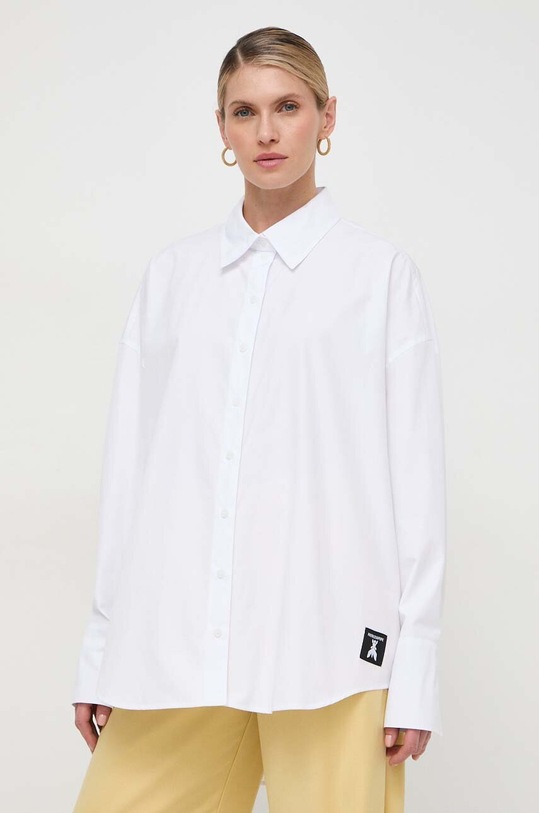 Patrizia Pepe camasa din bumbac 8C0697.A391 alb AA00