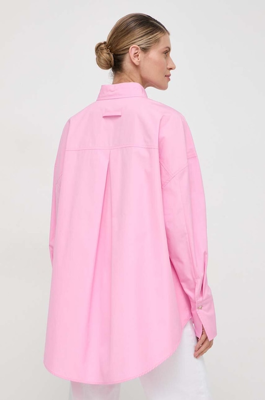 Odzież Patrizia Pepe koszula bawełniana 8C0697.A391 różowy