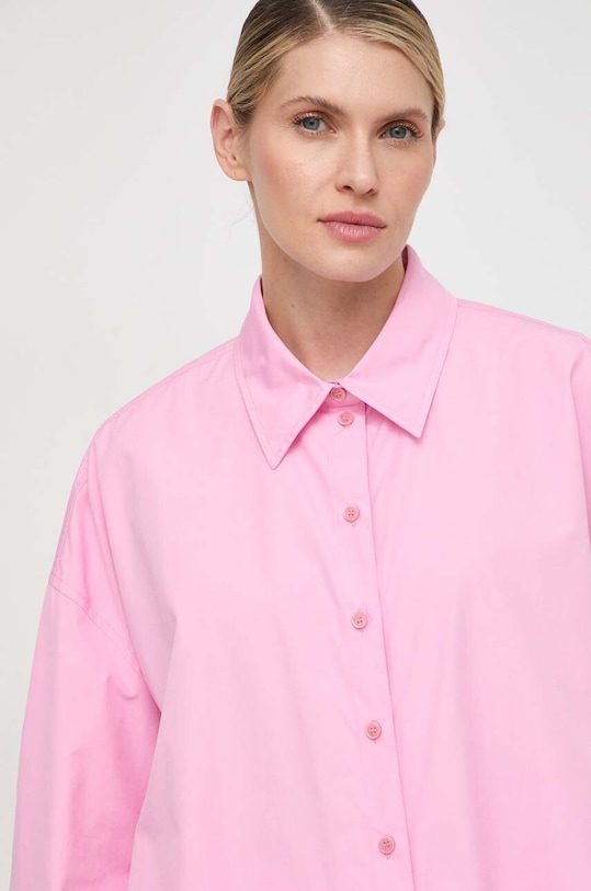 Patrizia Pepe koszula bawełniana 8C0697.A391 różowy