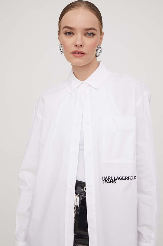Košile Karl Lagerfeld Jeans bílá 240J1605