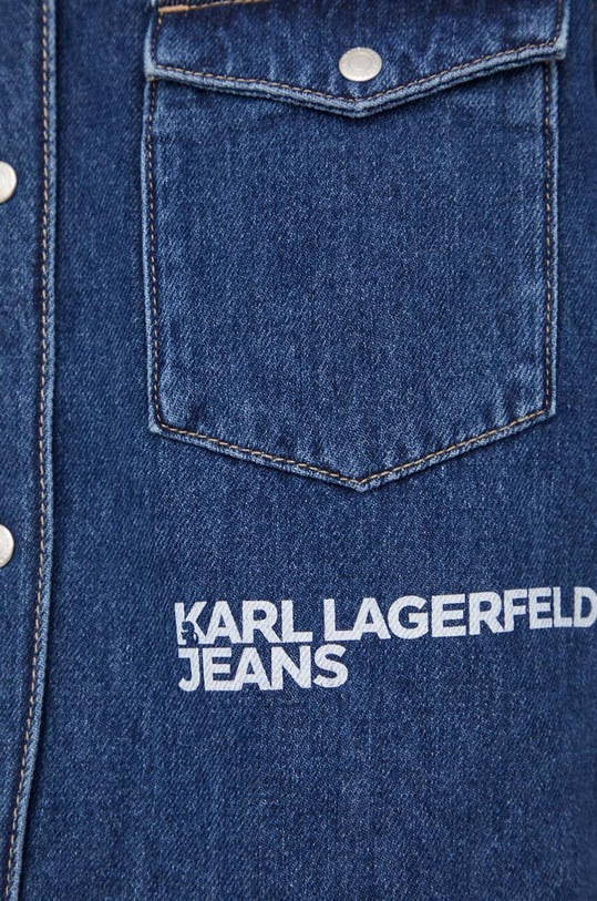 Karl Lagerfeld Jeans koszula jeansowa 240J1601 granatowy