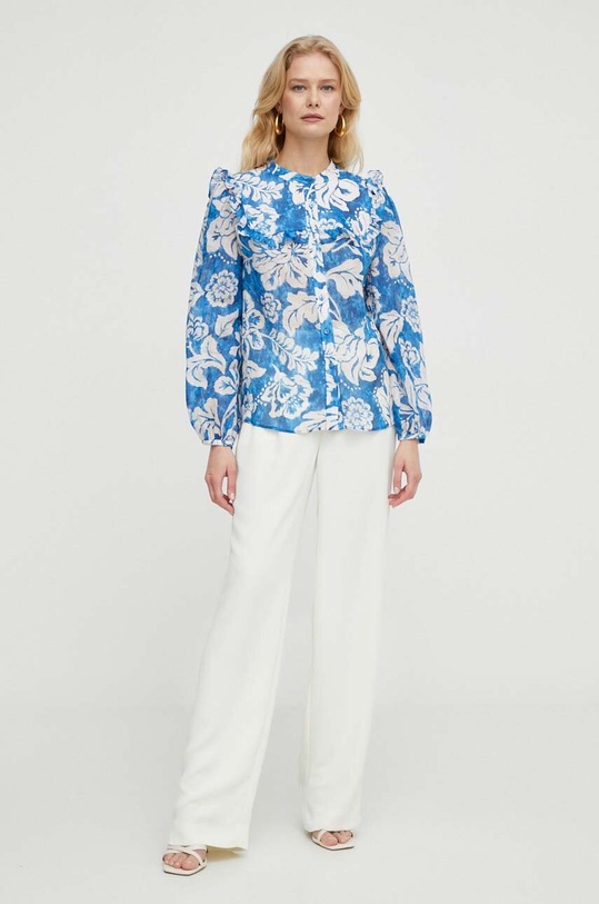 Košeľa Luisa Spagnoli 540789 modrá SS24