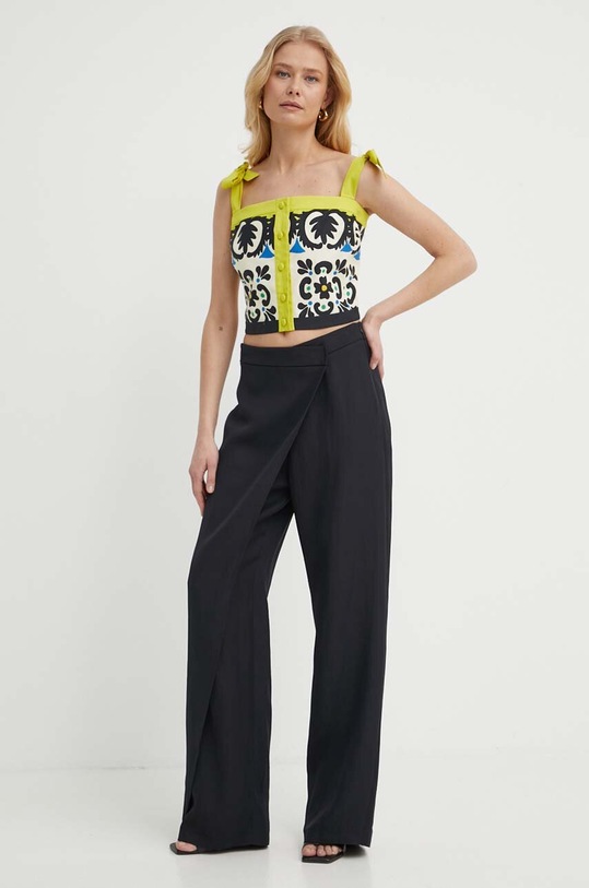 Luisa Spagnoli bluza din bumbac BESANA 540847 bej SS24