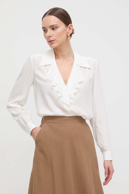 Luisa Spagnoli camicia in seta beige 540915