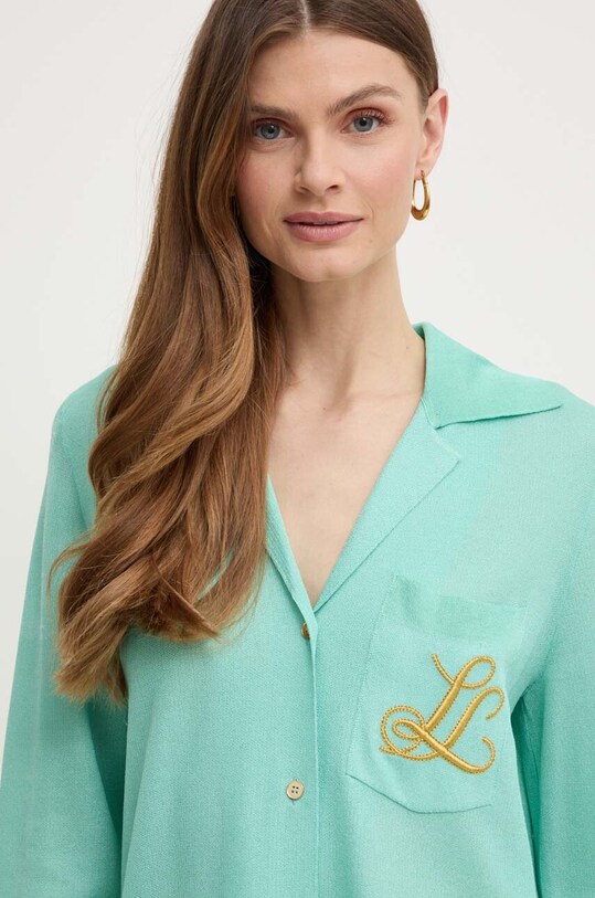 Luisa Spagnoli koszula RUNWAY COLLECTION zielony 58346
