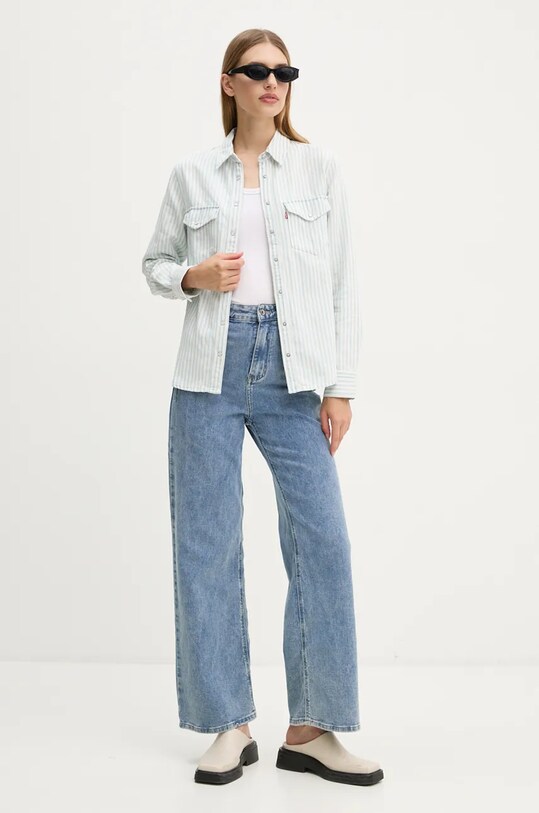 Levi's camasa jeans 16786 alb AW24