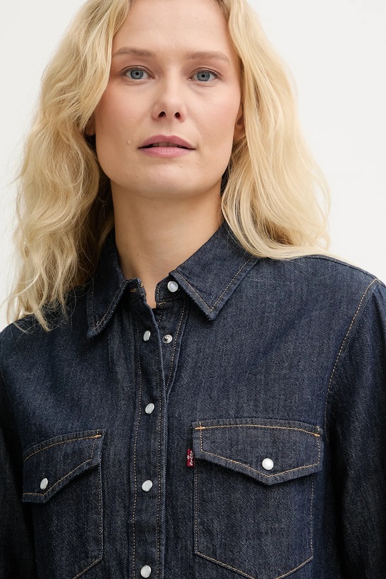 Τζιν πουκάμισο Levi's σκούρο μπλε 16786