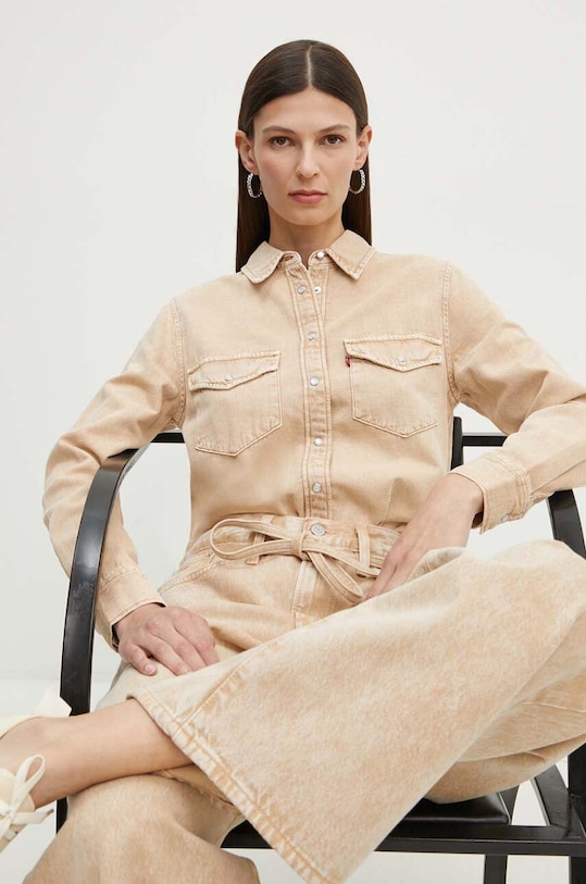 Levi's camasa jeans bej 16786