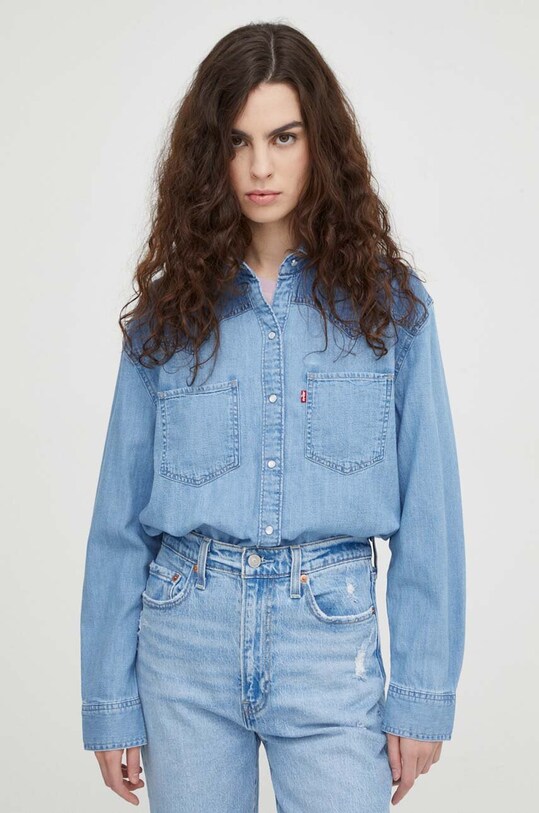 Rifľová košeľa Levi's modrá A7244