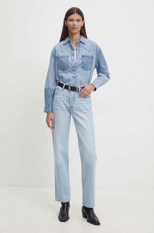 Levi's koszula jeansowa A7244 niebieski AA00