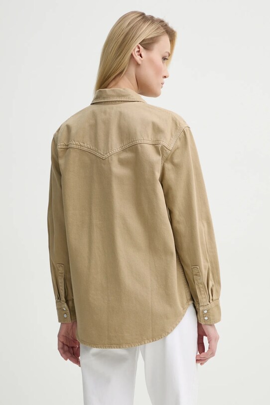 Odzież Levi's koszula jeansowa A7244 beżowy