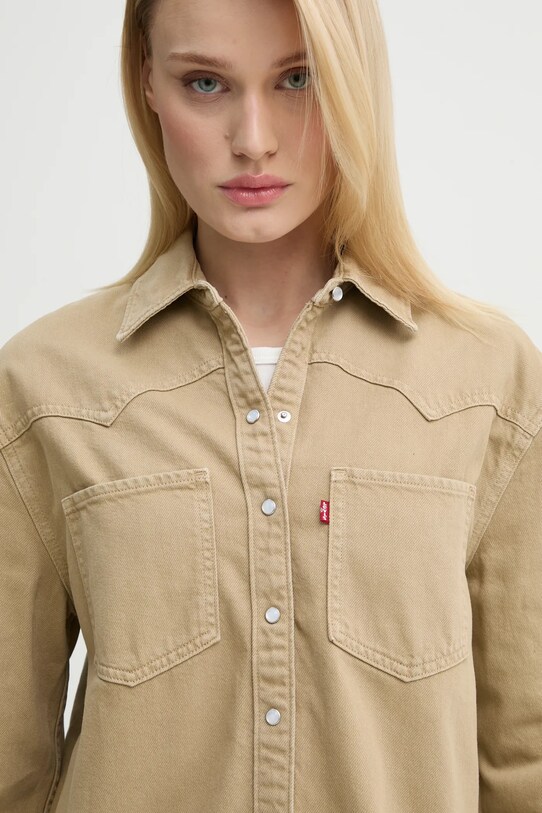 Levi's koszula jeansowa beżowy A7244