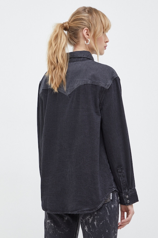 Oblečení Džínová košile Levi's A7244 černá