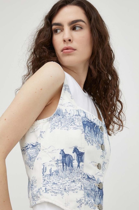 Džínový top Levi's bílá A7314
