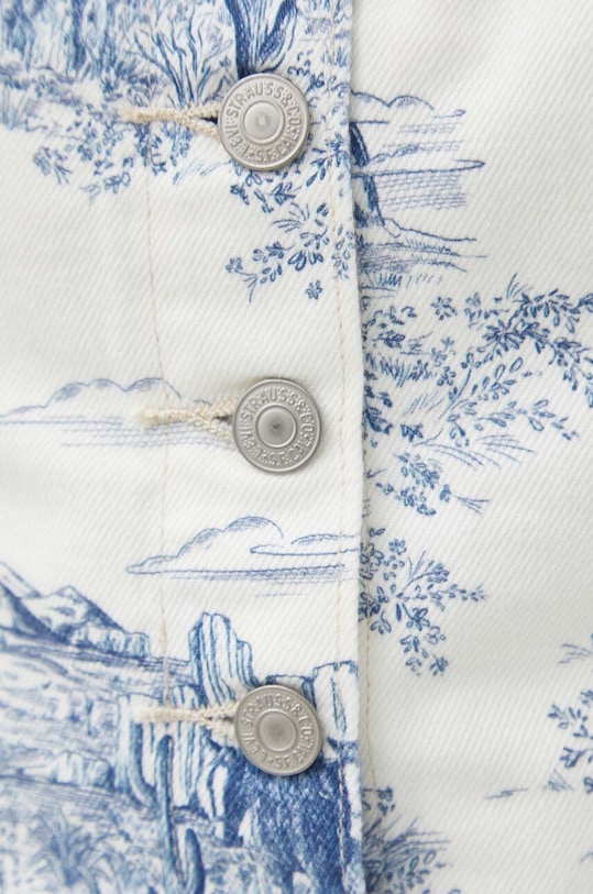 Džínový top Levi's A7314 bílá