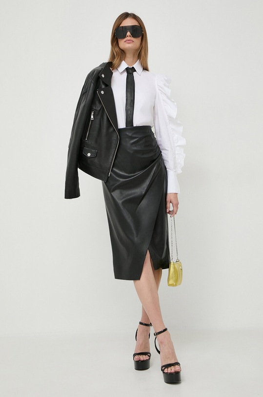 Karl Lagerfeld koszula bawełniana 240W1613 biały SS24