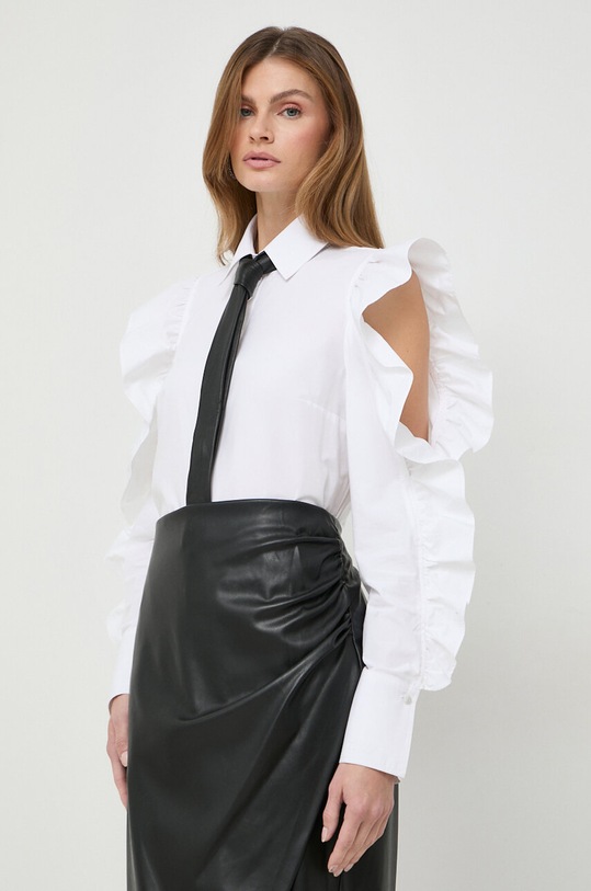 Karl Lagerfeld koszula bawełniana biały 240W1613